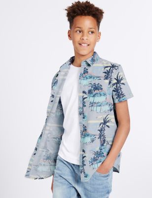 Pure Cotton All Over Print Shirt &#40;3-14 Years&#41;